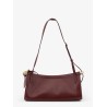 East West leather shoulder bag