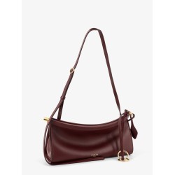 East West leather shoulder bag