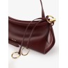 East West leather shoulder bag