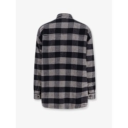 Quilted Overshirt wool shirt