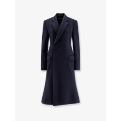 Godet Midi double-breasted wool coat