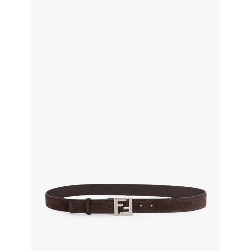 Squared FF suede belt