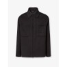 Wool coat with FF embossed detail