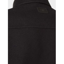 Wool coat with FF embossed detail