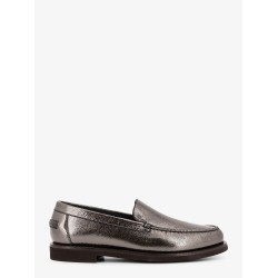 Penny laminated leather loafer