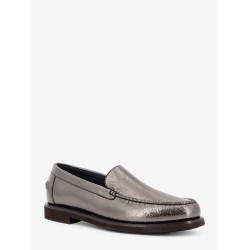 Penny laminated leather loafer