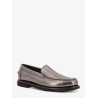 Penny laminated leather loafer
