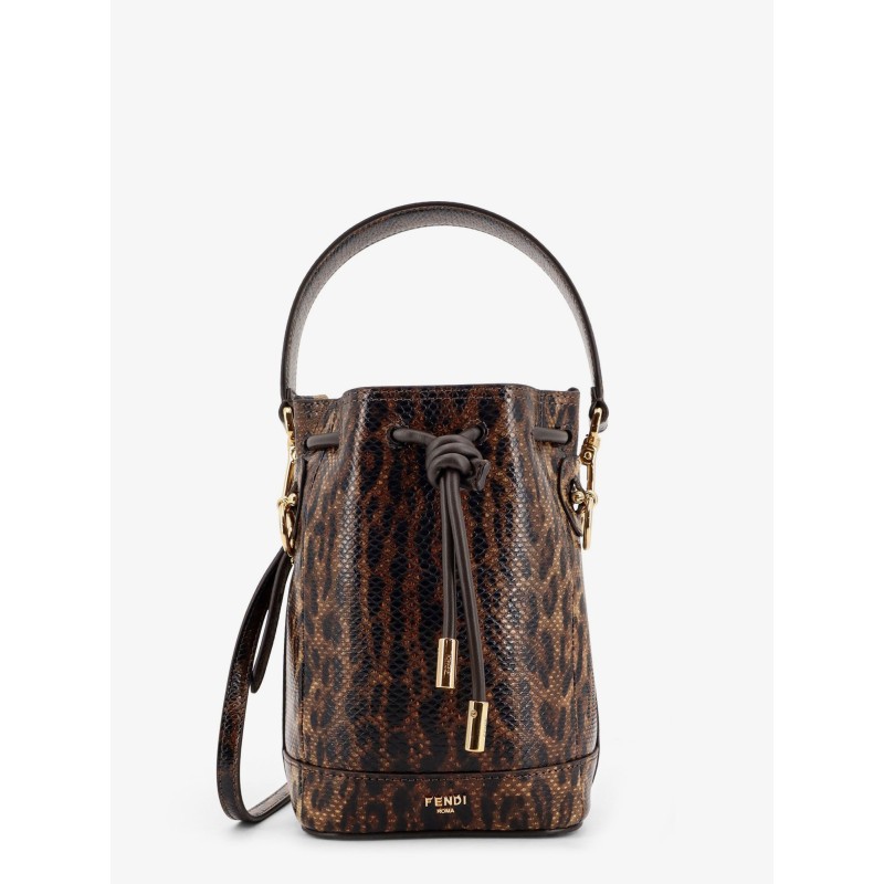 Mini Mon Tresor bucket bag with Fendi Leo motif