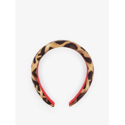 Silk headband with Fendi Leo print