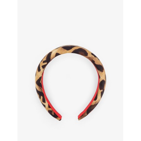 Silk headband with Fendi Leo print