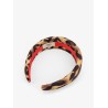 Silk headband with Fendi Leo print
