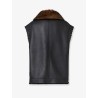 Sleeveless sheepskin jacket