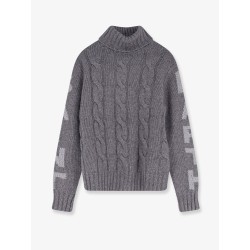 Adler wool blend cable knit turtleneck sweater