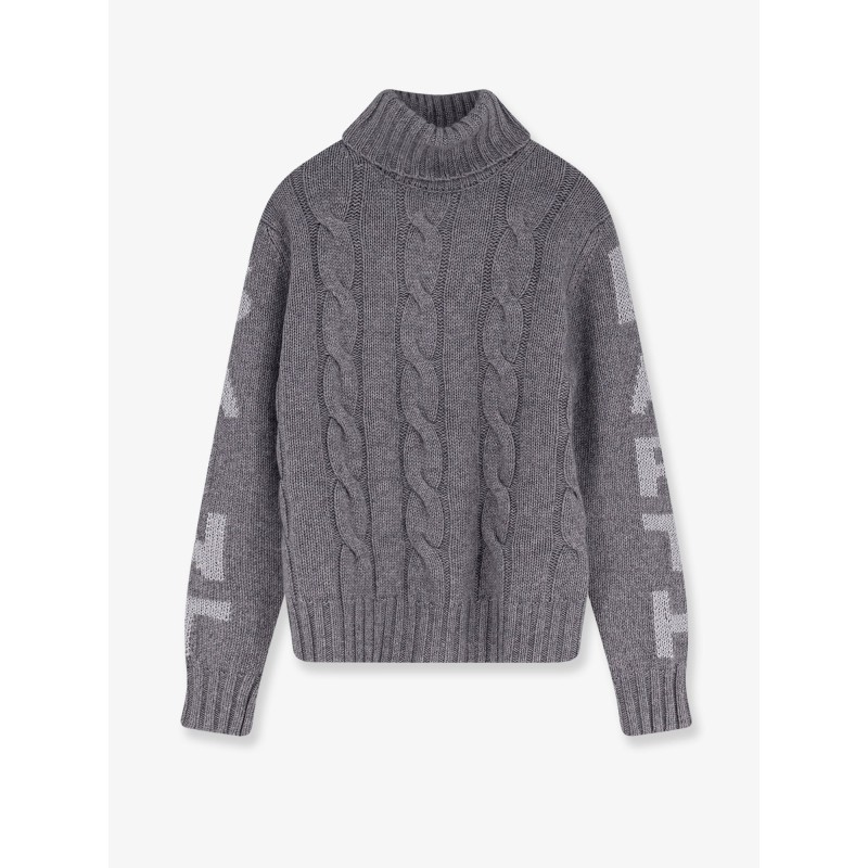 Adler wool blend cable knit turtleneck sweater