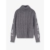 Adler wool blend cable knit turtleneck sweater
