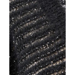 Wool blend sweater with sequins