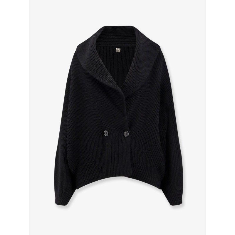 Shawl-Lapel wool cardigan