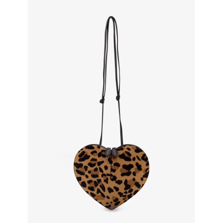 Le Coeur leopard haircalf shoulder bag