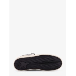 Stardan low-top leather sneakers with glitter profiles