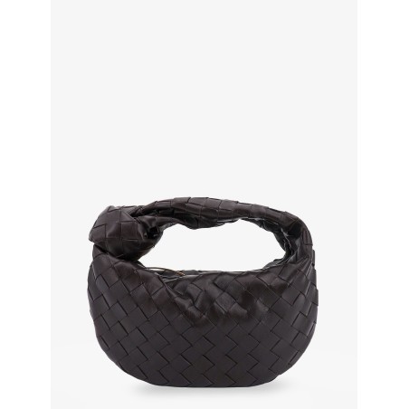 Mini jodie leather handbag with intrecciato motif