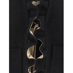 Silk blazer with frontal knot