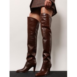 Eve Over The Knee leather boots