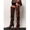 Eve Over The Knee leather boots
