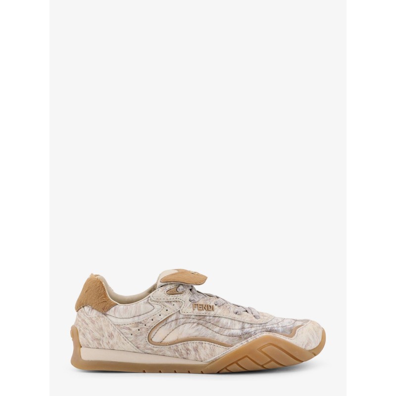 Wave Pulse leather and fabric sneakers