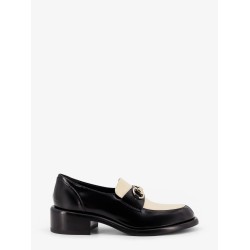 Leather loafers with metal Horsebit
