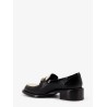Leather loafers with metal Horsebit