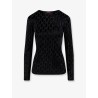 Chenille top with all-over crystal GG motif