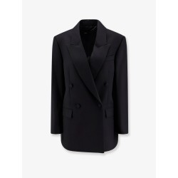 Viora double-breasted wool blend blazer