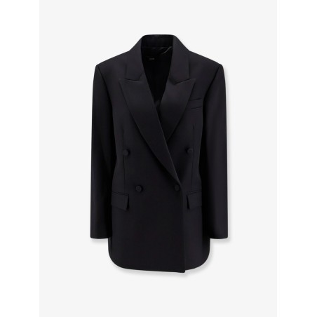 Viora double-breasted wool blend blazer