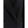 Viora double-breasted wool blend blazer
