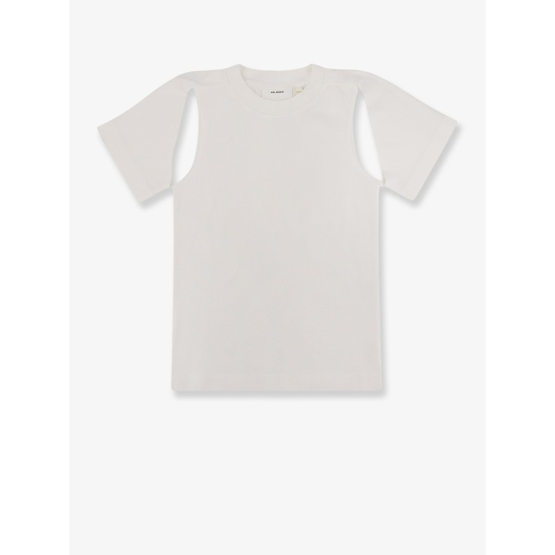 Cotton -shirt with cut out details