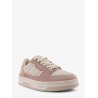 Clay low-top suede and leather sneakers