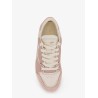 Clay low-top suede and leather sneakers