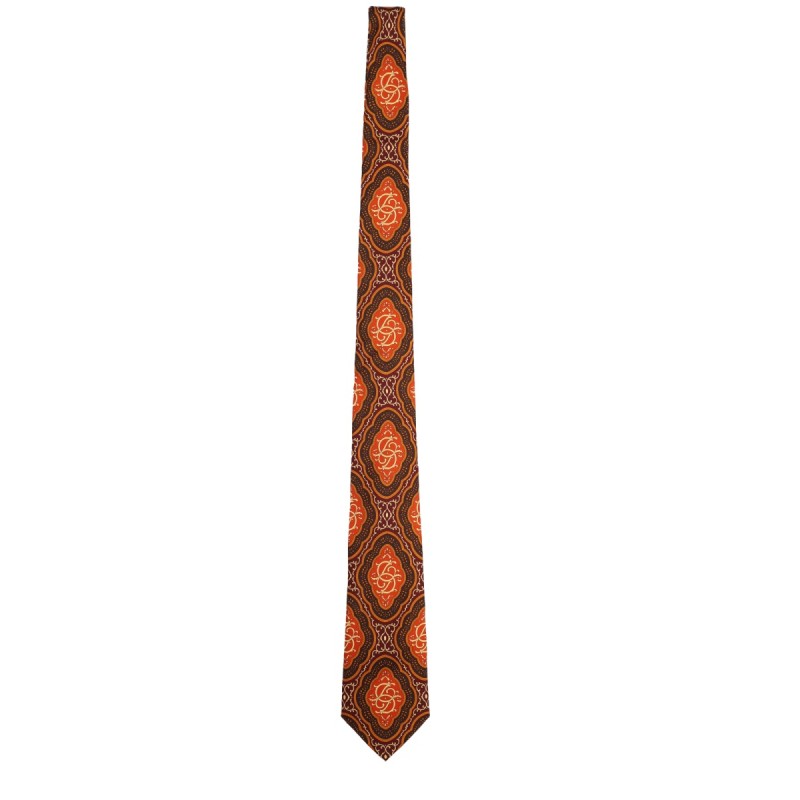 TIE WITH MÈDALLION PATTERN