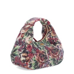 MINI "TAPESTRY RHINESTONE" HOBO BAG