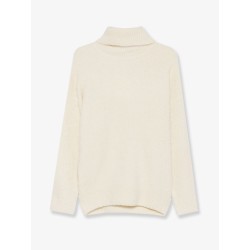 Bouclé alpaca blend turtleneck