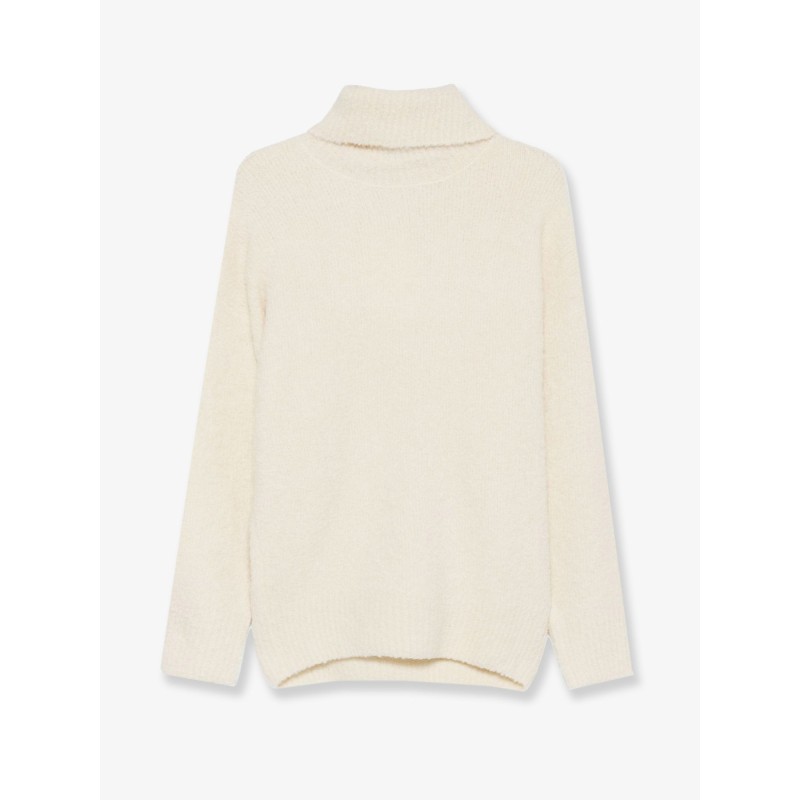 Bouclé alpaca blend turtleneck