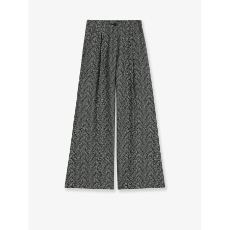 Tetosa2 herringbone fabric trousers