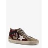 Mid Star Classic high-top suede sneakers with glitter inserts