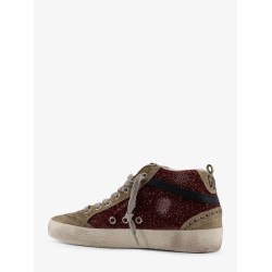 Mid Star Classic high-top suede sneakers with glitter inserts