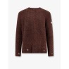 Wool blend sweater with distressed effect