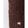 Wool blend sweater with distressed effect