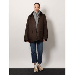 Oversized waxed cotton Country jacket