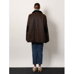 Oversized waxed cotton Country jacket