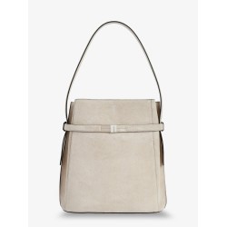 Suede Belted bucket bag
