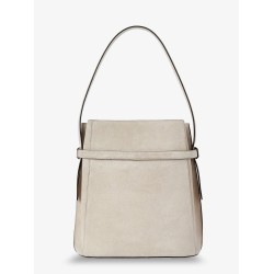 Suede Belted bucket bag